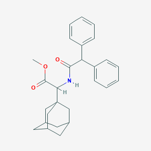 molecular formula C27H31NO3 B398388 Methyl 1-adamantyl[(diphenylacetyl)amino]acetate 