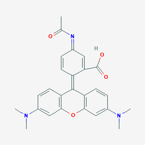 3-Acetylimino-6-[3,6-bis(dimethylamino)xanthen-9-ylidene]cyclohexa-1,4-diene-1-carboxylic acid