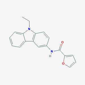 molecular formula C19H16N2O2 B398399 N-(9-ethyl-9H-carbazol-3-yl)-2-furamide 