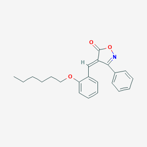 B398400 4-[2-(hexyloxy)benzylidene]-3-phenyl-5(4H)-isoxazolone CAS No. 296770-09-7