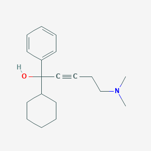 molecular formula C19H27NO B398411 1-Cyclohexyl-5-(dimethylamino)-1-phenylpent-2-yn-1-ol CAS No. 94382-00-0