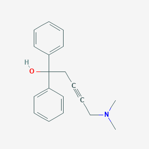 molecular formula C19H21NO B398417 5-(Dimethylamino)-1,1-diphenylpent-3-yn-1-ol 