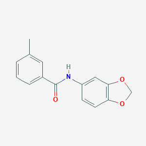 molecular formula C15H13NO3 B398441 N-(1,3-benzodioxol-5-yl)-3-methylbenzamide 