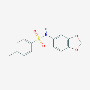 molecular formula C14H13NO4S B398443 N-(1,3-benzodioxol-5-yl)-4-methylbenzenesulfonamide 