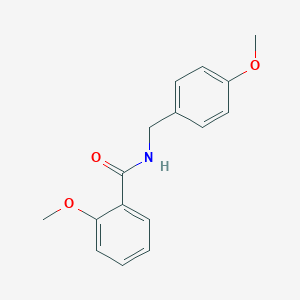 molecular formula C16H17NO3 B398453 2-methoxy-N-(4-methoxybenzyl)benzamide CAS No. 331989-13-0