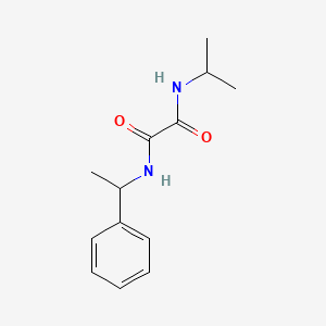 molecular formula C13H18N2O2 B3984688 N-(1-phenylethyl)-N'-(propan-2-yl)ethanediamide 