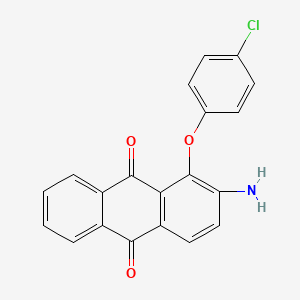 molecular formula C20H12ClNO3 B3984697 2-Amino-1-(4-chlorophenoxy)anthracene-9,10-dione 