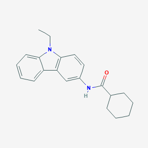 molecular formula C21H24N2O B398483 N-(9-ethyl-9H-carbazol-3-yl)cyclohexanecarboxamide 