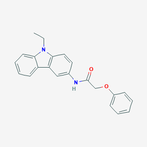 molecular formula C22H20N2O2 B398489 N-(9-ethyl-9H-carbazol-3-yl)-2-phenoxyacetamide 