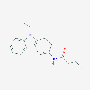 molecular formula C18H20N2O B398491 N-(9-ethyl-9H-carbazol-3-yl)butanamide 