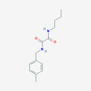 molecular formula C14H20N2O2 B3984972 N-butyl-N'-[(4-methylphenyl)methyl]oxamide 