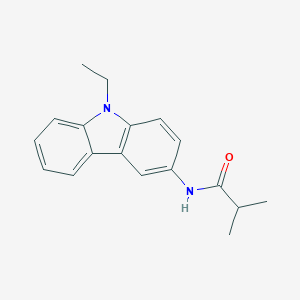 molecular formula C18H20N2O B398504 N-(9-ethyl-9H-carbazol-3-yl)-2-methylpropanamide 