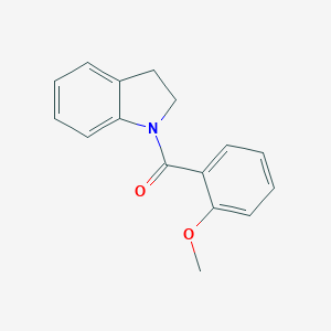 molecular formula C16H15NO2 B398506 1-(2-Methoxybenzoyl)indoline CAS No. 351442-72-3