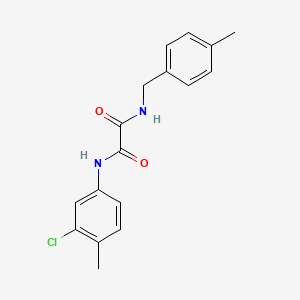 molecular formula C17H17ClN2O2 B3985061 N'-(3-chloro-4-methylphenyl)-N-[(4-methylphenyl)methyl]oxamide 
