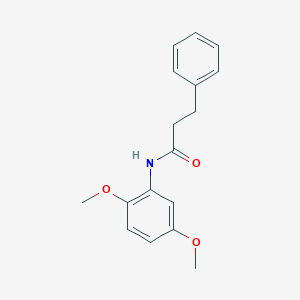 molecular formula C17H19NO3 B398522 N-(2,5-dimethoxyphenyl)-3-phenylpropanamide 
