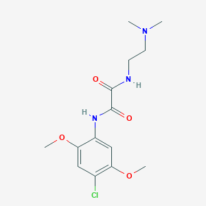 molecular formula C14H20ClN3O4 B398533 N~1~-(4-chloro-2,5-dimethoxyphenyl)-N~2~-[2-(dimethylamino)ethyl]ethanediamide 