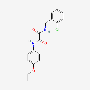 molecular formula C17H17ClN2O3 B3985520 N-[(2-chlorophenyl)methyl]-N'-(4-ethoxyphenyl)oxamide 