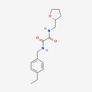molecular formula C16H22N2O3 B3985648 N'-[(4-ethylphenyl)methyl]-N-(oxolan-2-ylmethyl)oxamide 