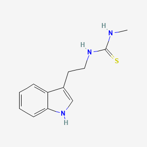 molecular formula C12H15N3S B3985704 1-[2-(1H-indol-3-yl)ethyl]-3-methylthiourea 