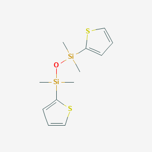 molecular formula C12H18OS2Si2 B039859 1,3-Di(thien-2-yl)-1,1,3,3-tetramethyldisiloxane CAS No. 124733-28-4