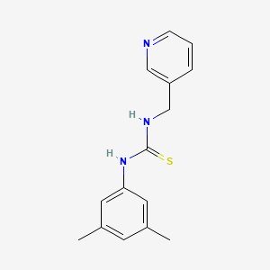 molecular formula C15H17N3S B3985928 N-(3,5-DIMETHYLPHENYL)-N'-(3-PYRIDYLMETHYL)THIOUREA 