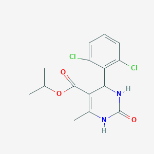 molecular formula C15H16Cl2N2O3 B3985984 Propan-2-yl 4-(2,6-dichlorophenyl)-6-methyl-2-oxo-1,2,3,4-tetrahydropyrimidine-5-carboxylate 