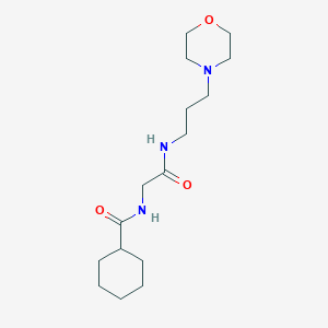 molecular formula C16H29N3O3 B3986026 N-[2-(3-morpholin-4-ylpropylamino)-2-oxoethyl]cyclohexanecarboxamide 