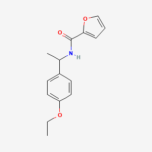 molecular formula C15H17NO3 B3986049 N-[1-(4-ethoxyphenyl)ethyl]furan-2-carboxamide 