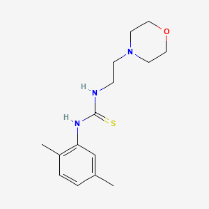 molecular formula C15H23N3OS B3986121 N-(2,5-DIMETHYLPHENYL)-N'-(2-MORPHOLINOETHYL)THIOUREA 