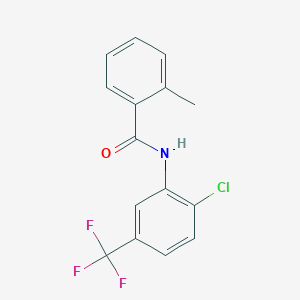 N-[2-chloro-5-(trifluoromethyl)phenyl]-2-methylbenzamide