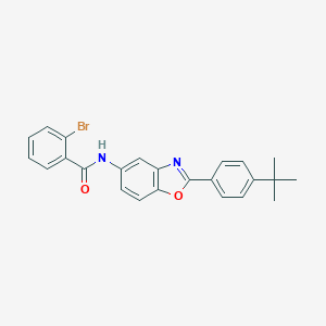 2-bromo-N-[2-(4-tert-butylphenyl)-1,3-benzoxazol-5-yl]benzamide
