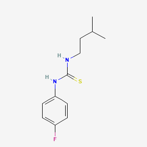 molecular formula C12H17FN2S B3986504 N-(4-FLUOROPHENYL)-N'-ISOPENTYLTHIOUREA 