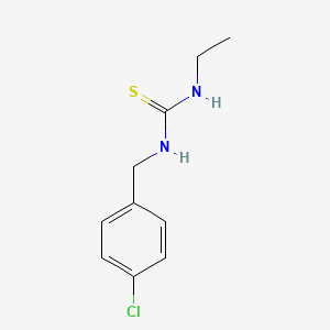 molecular formula C10H13ClN2S B3986520 1-(4-Chlorobenzyl)-3-ethylthiourea 