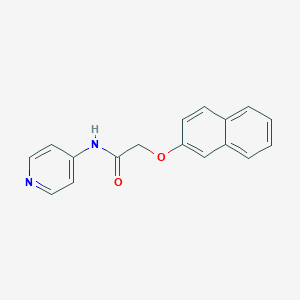 molecular formula C17H14N2O2 B398666 2-naphthalen-2-yloxy-N-pyridin-4-ylacetamide CAS No. 425412-24-4