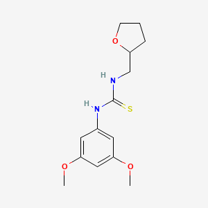 molecular formula C14H20N2O3S B3986829 N-(3,5-DIMETHOXYPHENYL)-N'-TETRAHYDRO-2-FURANYLMETHYLTHIOUREA 