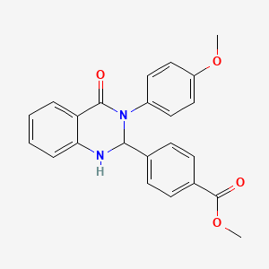 molecular formula C23H20N2O4 B3986877 Methyl 4-[3-(4-methoxyphenyl)-4-oxo-1,2,3,4-tetrahydroquinazolin-2-yl]benzoate 