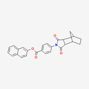molecular formula C26H21NO4 B3987438 naphthalen-2-yl 4-(1,3-dioxooctahydro-2H-4,7-methanoisoindol-2-yl)benzoate CAS No. 474302-54-0