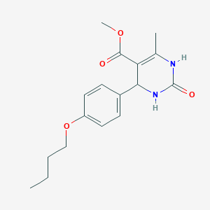 molecular formula C17H22N2O4 B3987670 Methyl 4-(4-butoxyphenyl)-6-methyl-2-oxo-1,2,3,4-tetrahydropyrimidine-5-carboxylate 