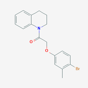 molecular formula C18H18BrNO2 B398771 2-(4-bromo-3-methylphenoxy)-1-(3,4-dihydro-2H-quinolin-1-yl)ethanone 