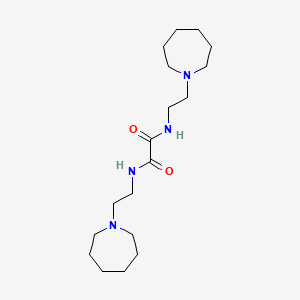 molecular formula C18H34N4O2 B3987738 N,N'-bis[2-(azepan-1-yl)ethyl]oxamide 
