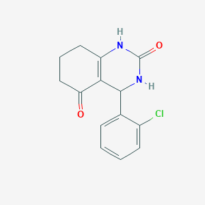 B3988155 4-(2-chlorophenyl)-4,6,7,8-tetrahydro-2,5(1H,3H)-quinazolinedione CAS No. 107775-56-4