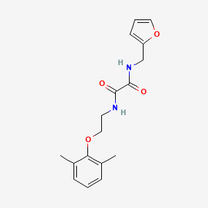 molecular formula C17H20N2O4 B3988245 N-[2-(2,6-dimethylphenoxy)ethyl]-N'-(furan-2-ylmethyl)oxamide 