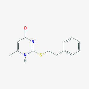B398830 6-Methyl-2-phenethylsulfanyl-1H-pyrimidin-4-one CAS No. 5627-44-1