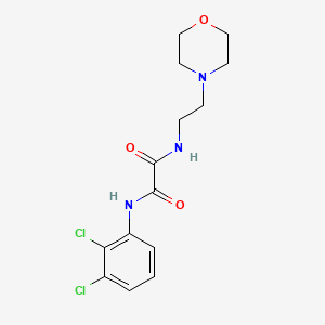 molecular formula C14H17Cl2N3O3 B3988535 N-(2,3-dichlorophenyl)-N'-[2-(4-morpholinyl)ethyl]ethanediamide 