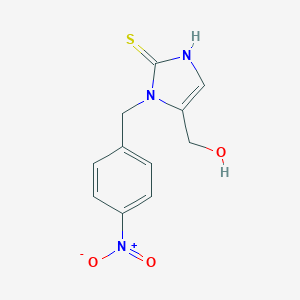 4-Hydroxymethyl-3-(4-nitro-benzyl)-2-mercapto-3H-imidazole