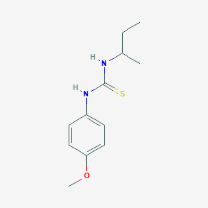 molecular formula C12H18N2OS B3988641 1-Butan-2-yl-3-(4-methoxyphenyl)thiourea 
