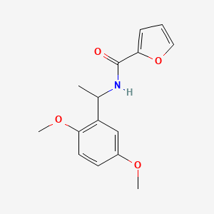 molecular formula C15H17NO4 B3988809 N-[1-(2,5-dimethoxyphenyl)ethyl]furan-2-carboxamide 