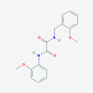 molecular formula C17H18N2O4 B3988859 N'-(2-methoxyphenyl)-N-[(2-methoxyphenyl)methyl]oxamide 
