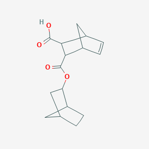 molecular formula C16H20O4 B3989402 3-(2-Bicyclo[2.2.1]heptanyloxycarbonyl)bicyclo[2.2.1]hept-5-ene-2-carboxylic acid 