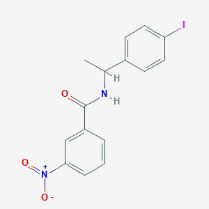 molecular formula C15H13IN2O3 B3989700 N-[1-(4-iodophenyl)ethyl]-3-nitrobenzamide 